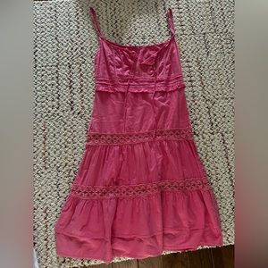 Vintage Pink Midi Dress